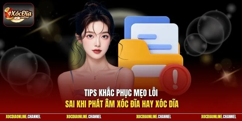 Tips khắc phục lỗi sai khi phát âm xóc đĩa hay xóc dĩa 